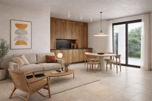 Trilocale con terrazzi e giardino privato